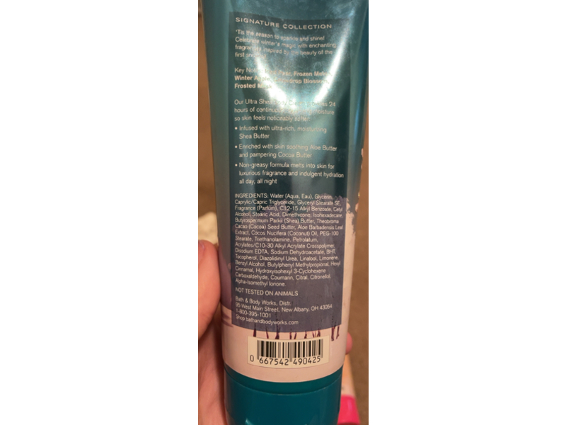 Bath & Body Works Fresh Sparkling Snow Cream, Ultra Shea, 8 oz/226 g