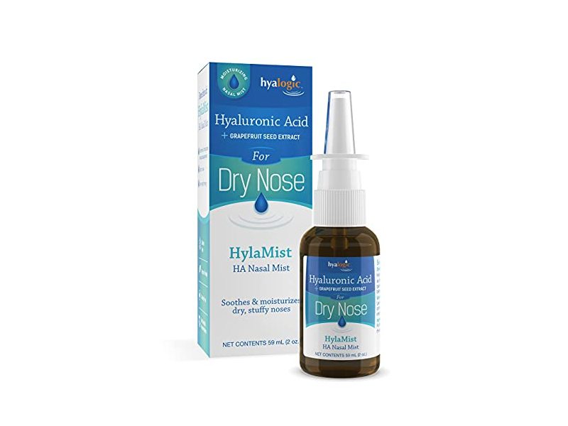 Hyalogic HylaMist HA Nasal Mist, Hyaluronic Acid & Grapefruit Seed Extract, 2 fl oz/59 mL
