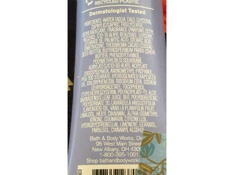 Bath & Body Works Aromatherapy Hand Cream, Lavender + Vanilla, 1 fl oz/29 mL