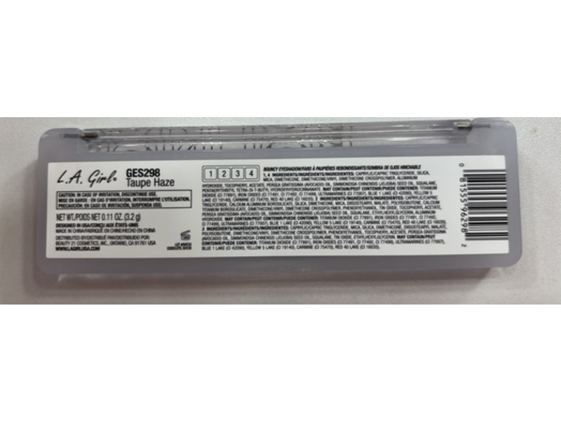 L.A. Girl Bouncy Eyeshadow Palette, GES298 Taupe Haze, 0.11 oz/3.2 g