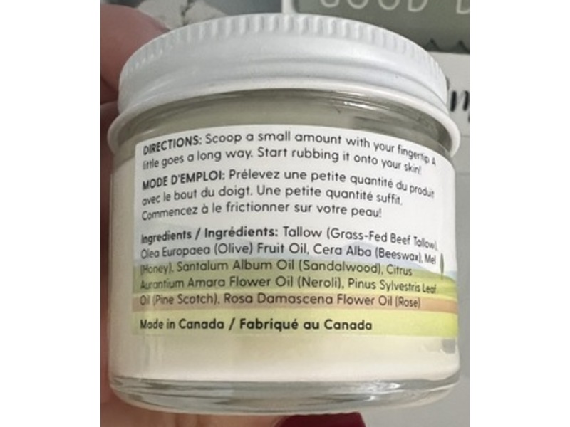 Based Supplies Tallow & Honey Balm, 2 oz