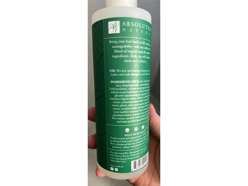 Absolutely Natural Nutrient Infusion Shampoo, Papaya Pineapple, 8 fl oz/236 mL