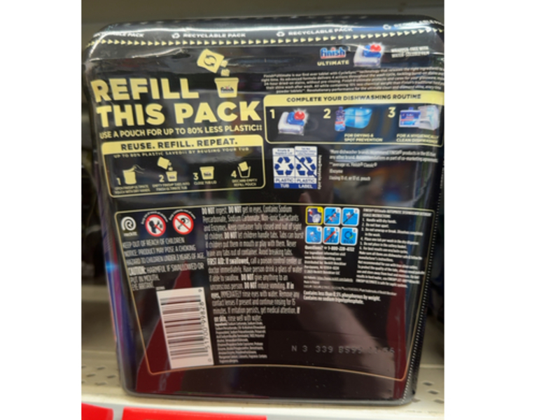 Finish Ultimate Dishwasher Detergent, CycleSync, 38 Tabs, 15.4 oz/437 g