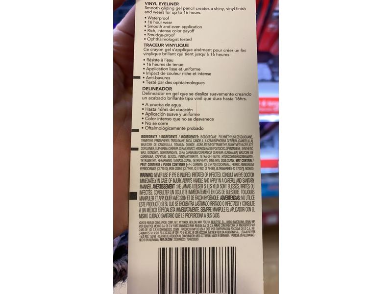 Revlon So Fierce Vinyl Eyeliner, Waterproof, 864 Force Of Steel, 0.042 oz/1.2 g