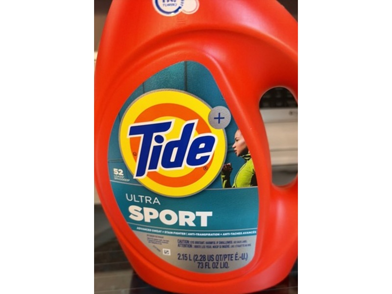Tide+ Ultra Sport Laundry Detergent, 52 Loads, 73 fl oz/2.15 L