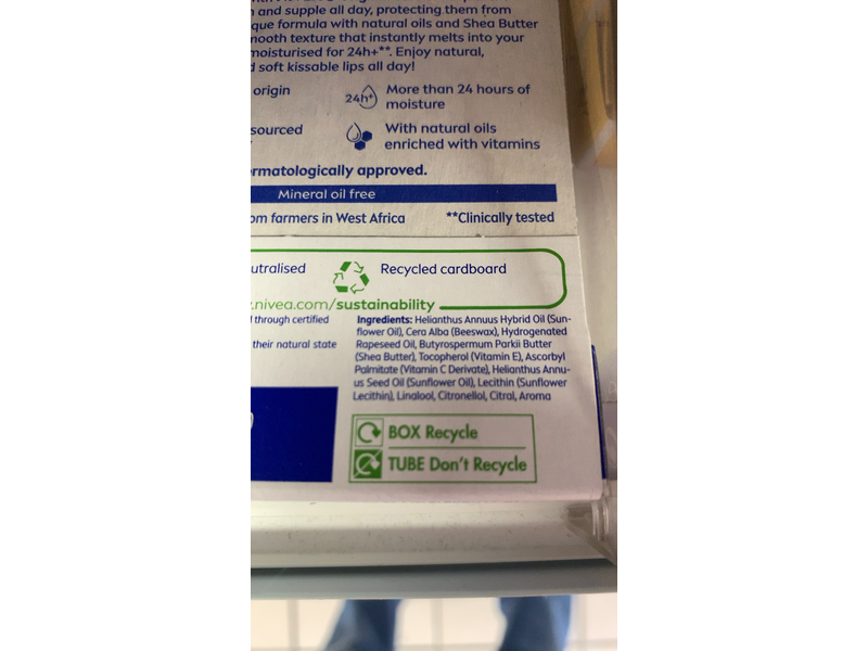 Nivea Original Care 24h Moisture Lip Balm, 5 mL