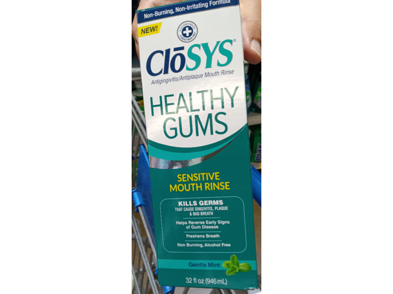 Closys Antiplaque Mouth Rinse, Gentle Mint, 32 fl oz/946 mL