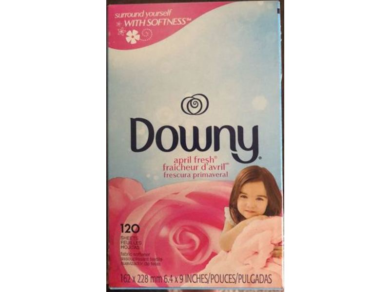 Downy Fabric Softener Sheets, April Fresh, 120 Sheets
