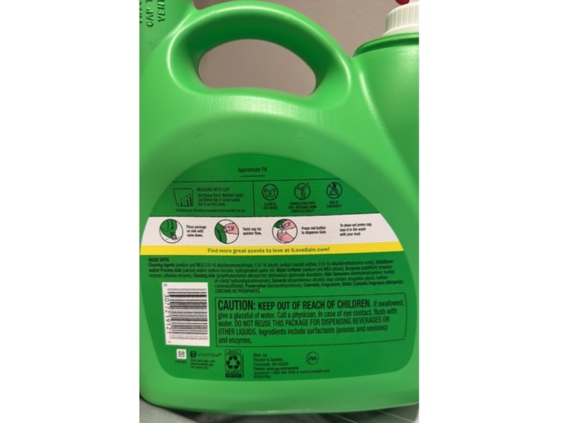 Gain Happy Liquid Laundry Detergent, Hibiscus Hula, 100 Loads, 144 fl oz/4.25 L