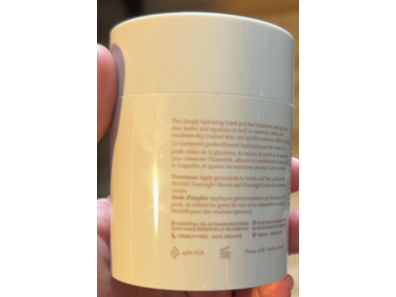 Paume Overnight Hand & Foot Hydration Mask, 3.4 oz/100 mL