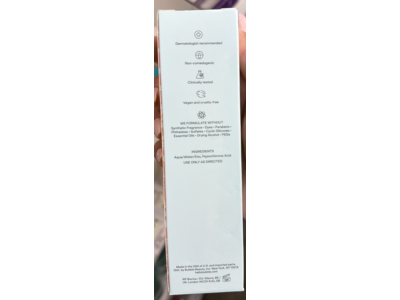 Bubble Skincare Clean Landing Daily Purifying Spray, 3.3 fl oz/100 mL
