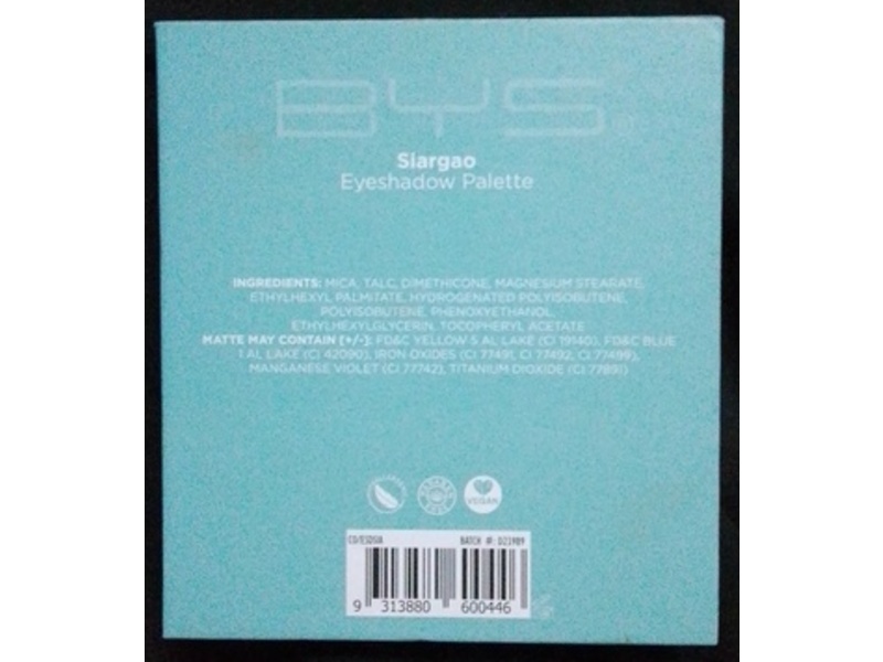 Bys Siargao Eyeshadow Palette, 0.42 oz/12 g