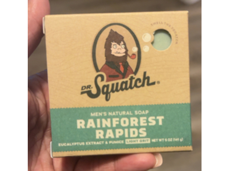Dr. Squatch Men's Natural Soap, Rainforest Rapids, 5 oz/141 g
