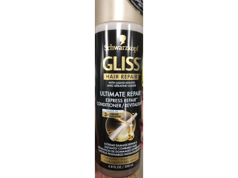 Schwarzkopf Gliss Ultimate Repair Express Repair Conditioner, 6.8 fl oz/200 mL