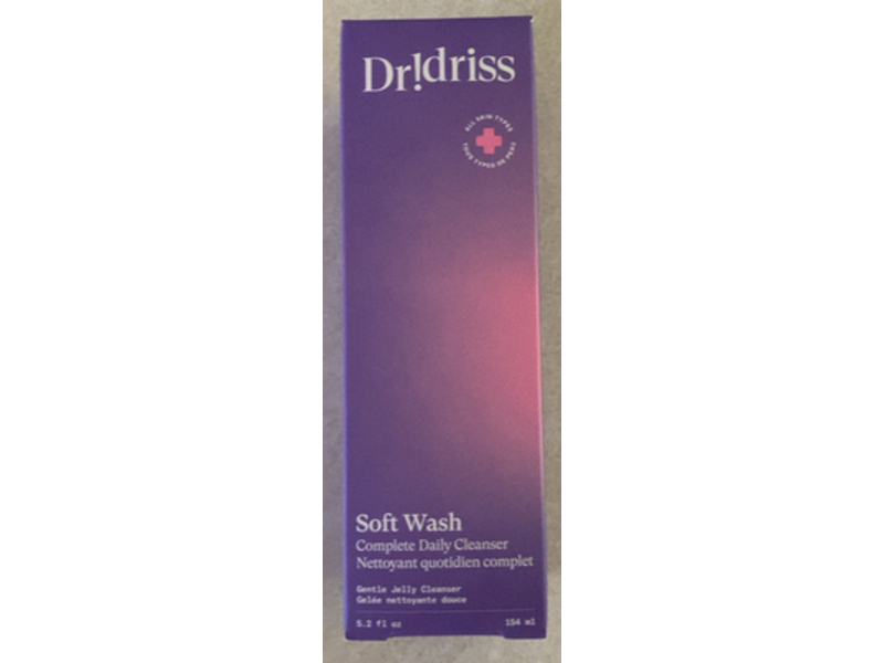 Dr!Driss Soft Wash Complete Daily Cleanser, 5.2 fl oz/154 mL