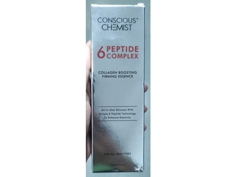 Conscious Chemist 6 Peptide Complex Collagen Boosting Firming Essence, 1.7 fl oz/50 mL