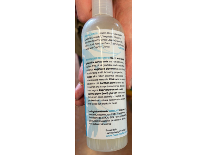 Sassa Bella Natural Hair Care Shampoo Nourish & Renew, 12.5 fl oz/369.7 mL