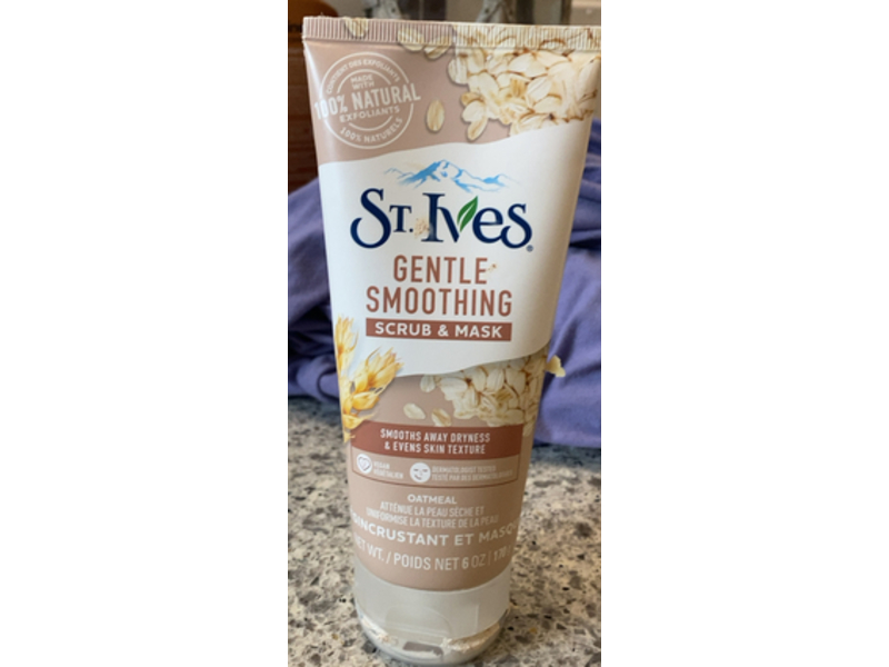 St,Ives Gentle Smoothing Scrub & Mask, Otameal , 6 oz/170 mL, Pack Of 4