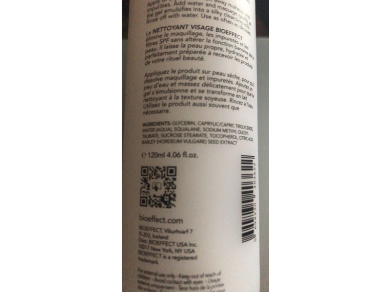 Bioeffect Nourishing Gel-To-Milk Facial Cleanser, 4.06 fl oz/120 mL