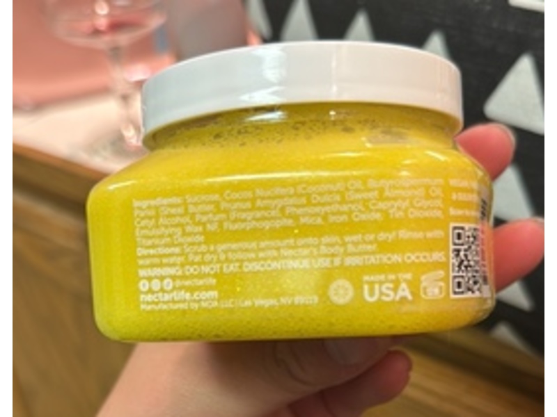 Nectar Life Suagr Scrub, Lemon Squeeze, 8 oz/227 g