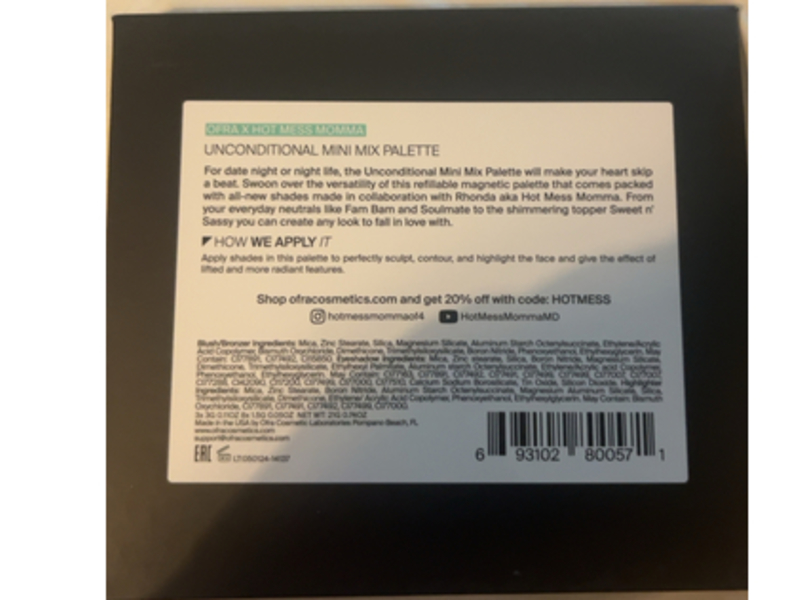 Ofra Cosmetics Momma Mini Mix Palette Unconditional, 0.77 oz/21 g