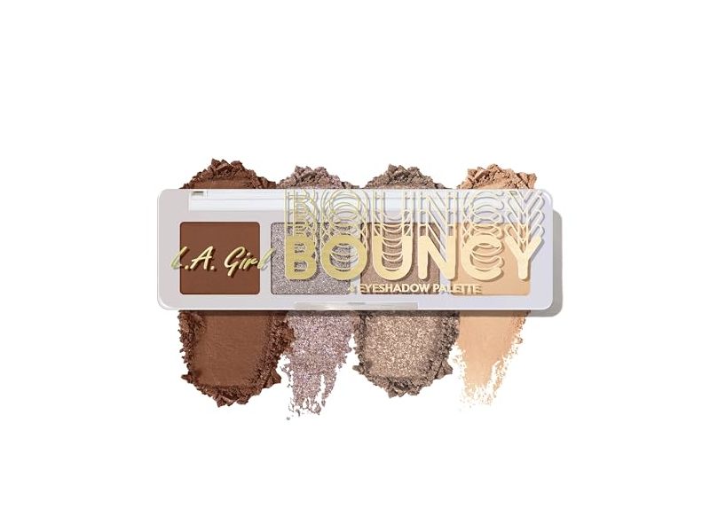 L.A. Girl Bouncy Eyeshadow Palette, GES298 Taupe Haze, 0.11 oz/3.2 g