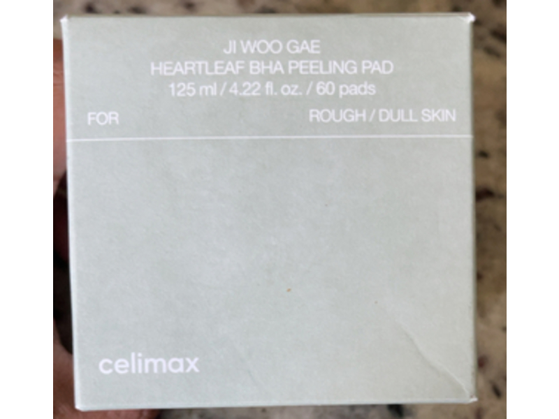 Celimax Ji Woo Gae Heartleaf BHA Peeling Pad, 4.22 fl oz/125 mL, 60 Pads