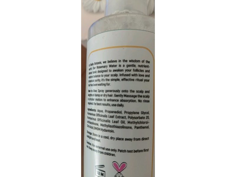 Bella Botanix Daily Scalp Refresher, Rosemary Water, 6.76 fl oz/200 mL