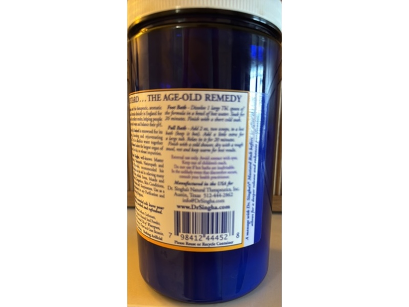 Dr. Singha’s Mustard Bath Bath Salts, 28 oz/794 g