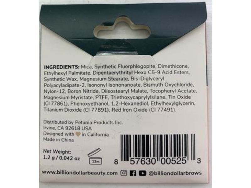 Billion Dollar Beauty Eyeshadow, Amber, Paraben Free, 0.042 oz/1.2 g