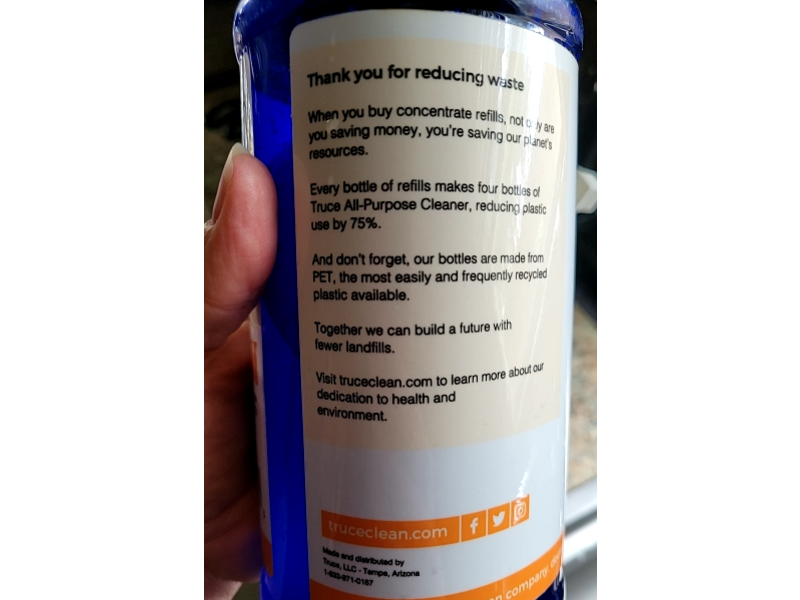 Truce All-Purpose Cleaner Refill, Citrus, 32 fl oz