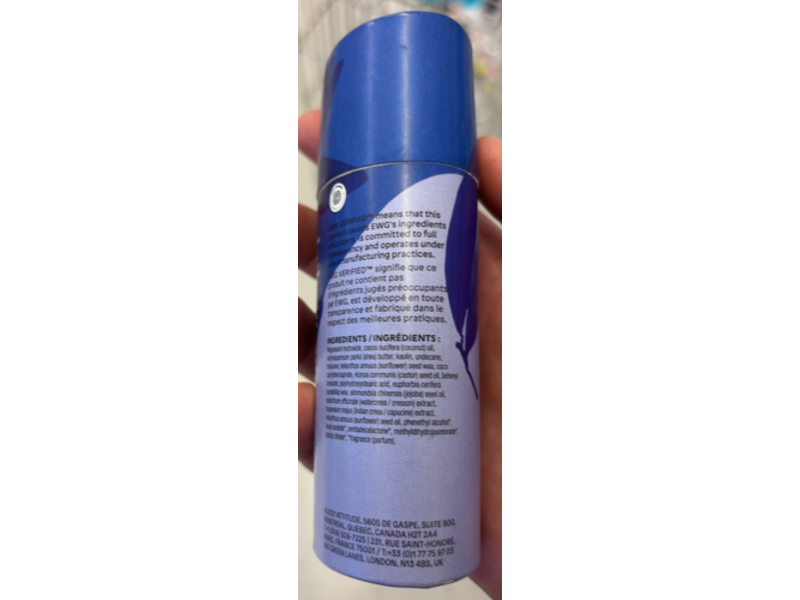 Attitude Leaves Bar Deodorant, Sea Salt, 3 oz/85 g