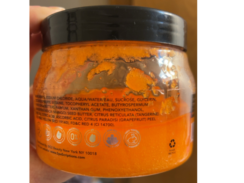 Spascriptions Brightening Body Scrub, Mango + Tangerine, 21 oz/600 g