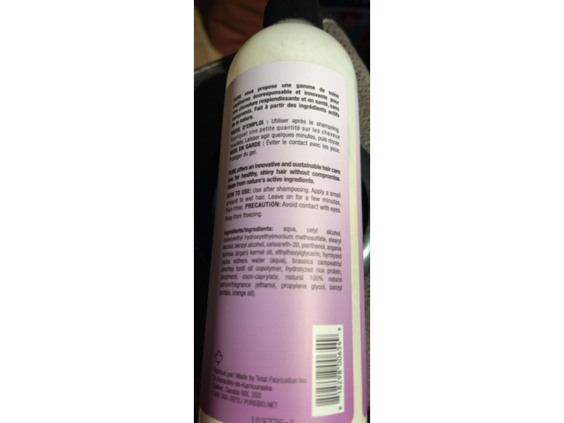 Pure Source All Hair Types Conditioner, Marshmallow Flower, 475 mL
