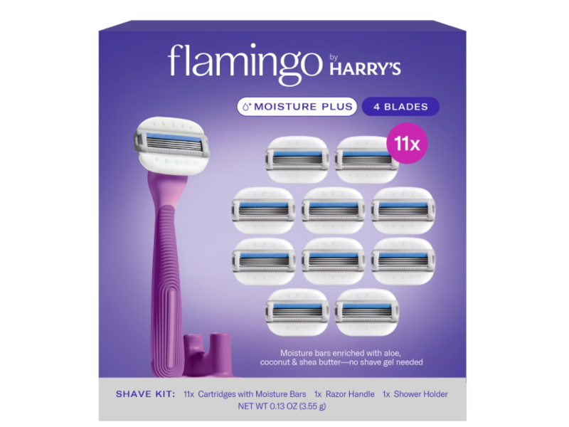 Flamingo By Harry's Moisture Plus Shave Kit, 0.13 oz/3.55 g