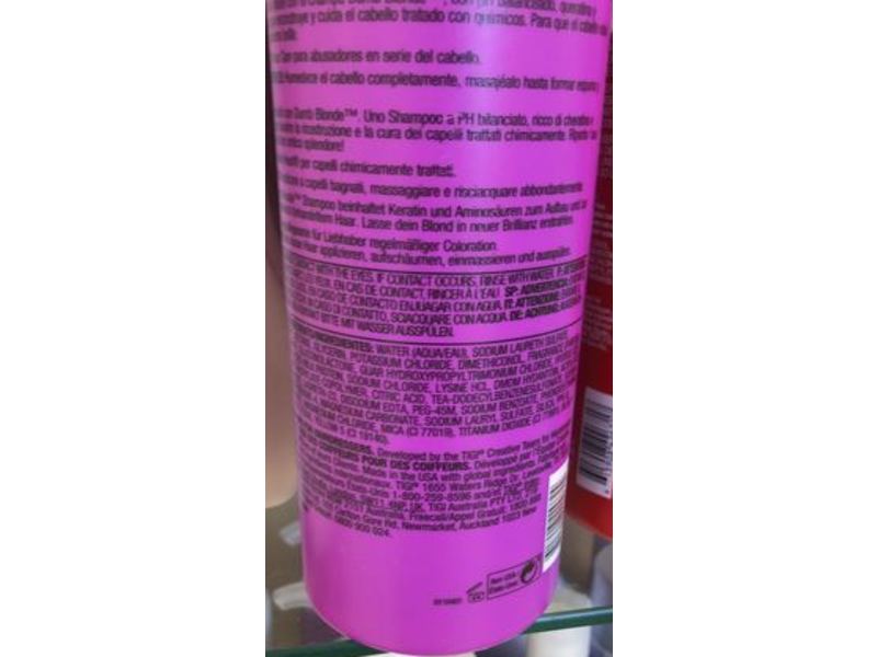 Tigi Bed Head Dumb Blonde Shampoo, 25.36 fl oz/750 mL