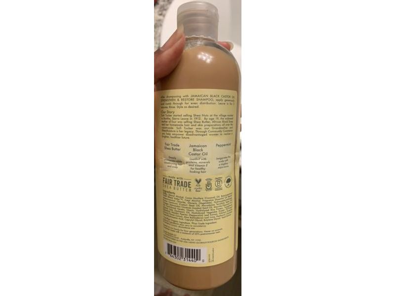 SheaMoisture Strengthen & Restore Conditioner, Jamaican Black Castor Oil, 13 fl oz