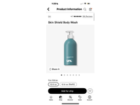Uni Skin Shield Body Wash, Praino Gardens, 12.6 fl oz/375 mL - thumbnail 2