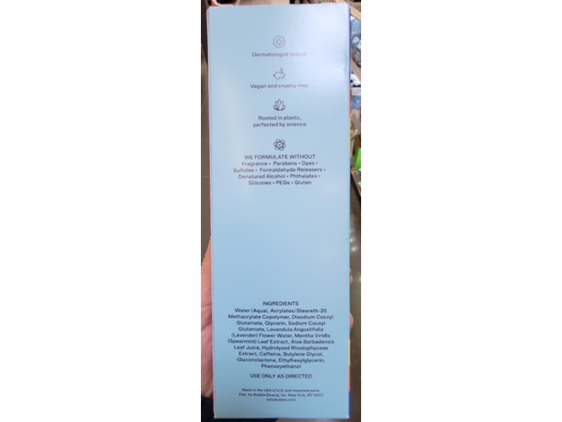 Bubble Gel Cleanser, Fresh Start, 4.2 fl oz/125 mL