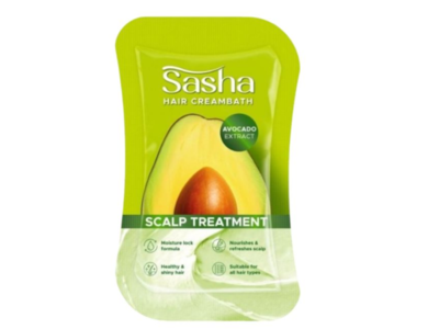 Sasha Hair Creambath Scalp Treatment, Avocado Extract, 30 g