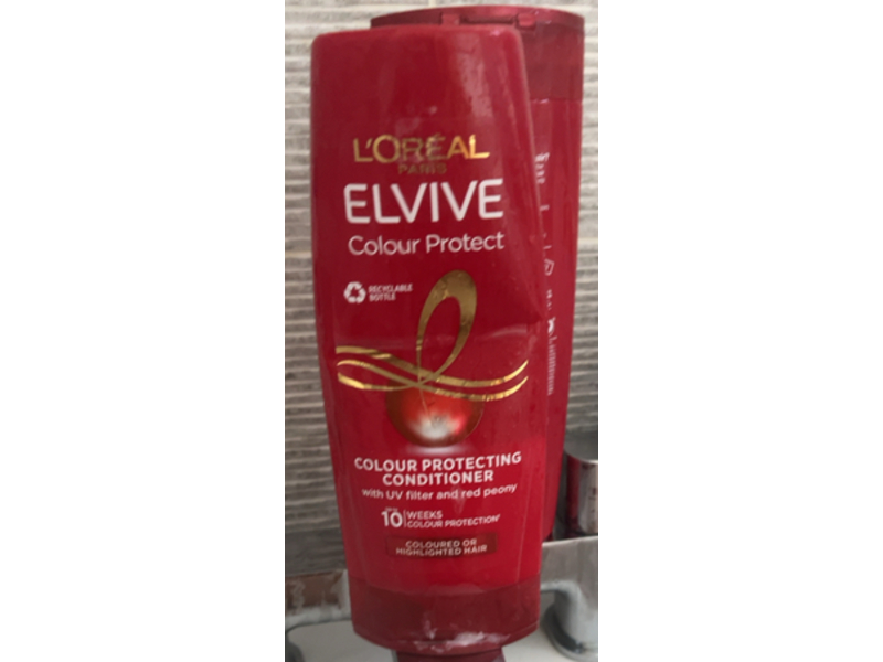 L'Oreal Elvive Colour Protecting Conditioner, Uv Filter & Red Peony, 300 mL