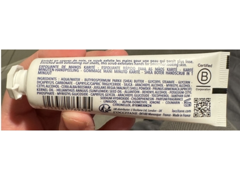 L'Occitane en Provence Gommage Mains Hand Scrub, 1 oz/30 mL