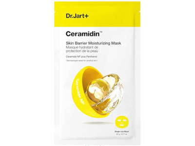 Dr.Jart+ Skin Barrier Moisturizing Face Mask, Ceramide NP Plus Panthenol, 0.77 fl oz/22 g, 5 Count