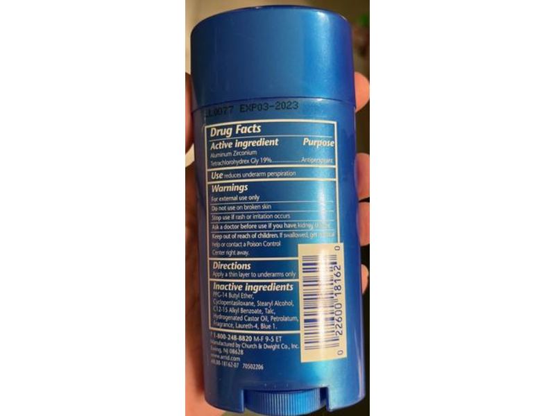 Arrid Xx Solid Antiperspirants Deodorants, Cool Shower, 2.6 oz/73 g, Pack Of 3