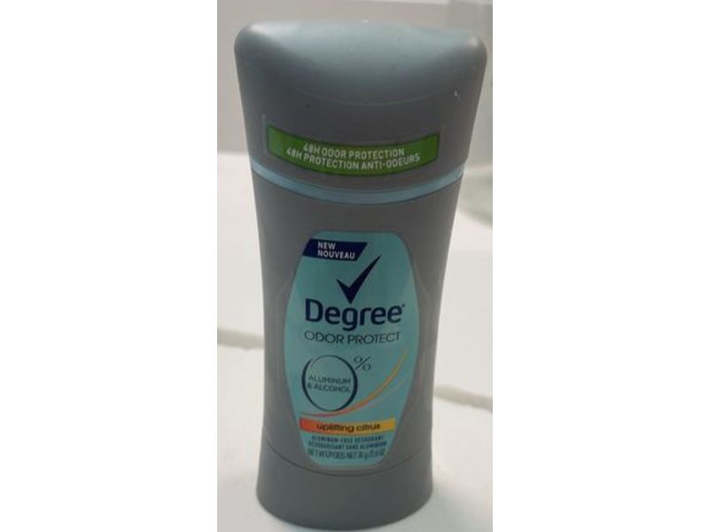 Degree Odor Protect Aluminium Free Deodorant, Uplifting Citrus, 2.6 oz/74 g