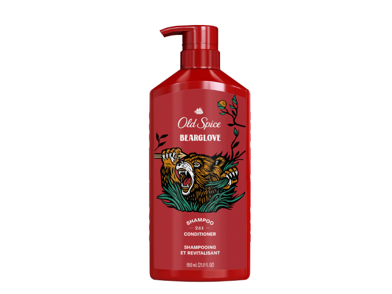 Old Spice 2 in 1 Shampoo & Conditioner, Bearglove , 12 fl oz/355 mL