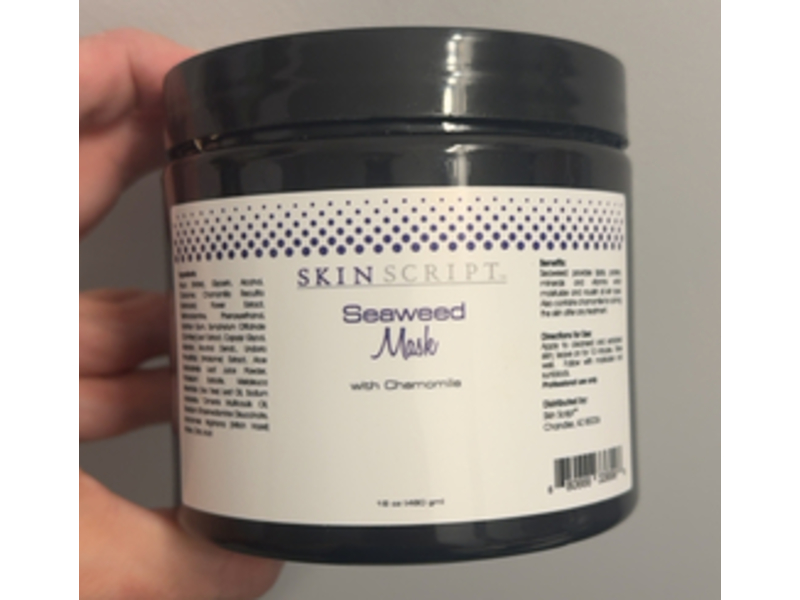 Skin Script Seaweed Mask, Chamomile, 16 oz/480 g