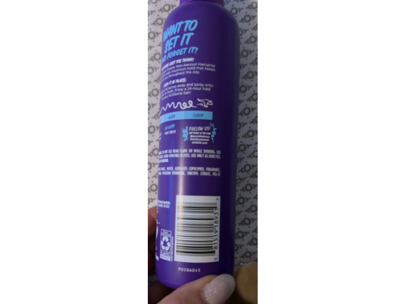 Aussie Instant Freeze Non-Aerosol Hair Spray, 8.5 fl oz/251 mL