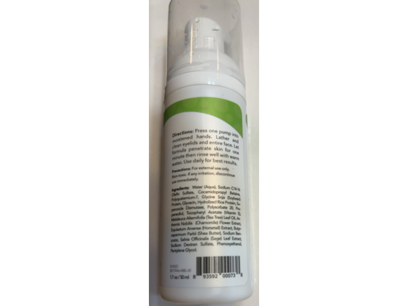 Eyeeco Tea Tree Eyelid & Facial Cleanser, Age Defying Formula, 1.7 oz/50 mL