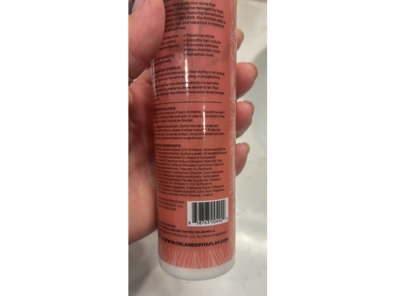 Orlando Pita Play Atmos-Sheild Hair Protectant Spray, 6.5 fl oz/192 mL